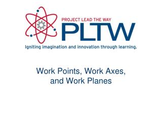 Work Points, Work Axes, and Work Planes