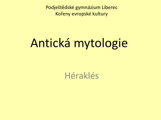 Antická mytologie