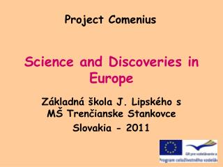 Science and Discoveries in Europe