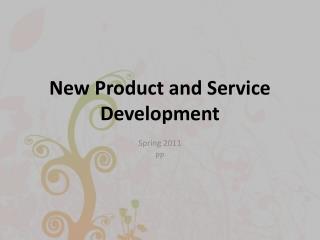 New Product and Service Development