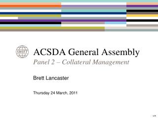 ACSDA General Assembly