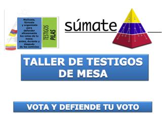 TALLER DE TESTIGOS DE MESA