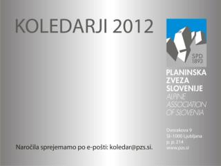 Koledar PZS - Čez tri gore 2012