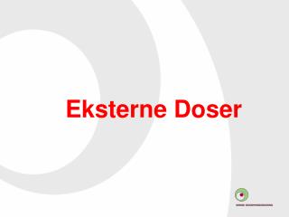 Eksterne Doser