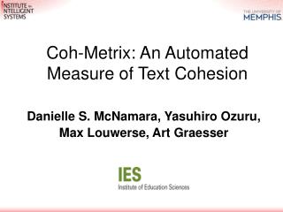 Coh-Metrix: An Automated Measure of Text Cohesion