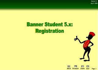 Banner Student 5.x: Registration