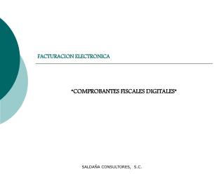 FACTURACION ELECTRONICA