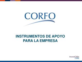 INSTRUMENTOS DE APOYO PARA LA EMPRESA