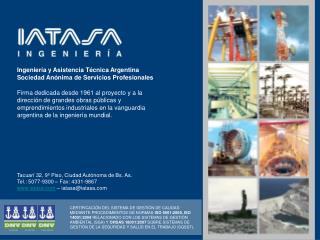 Ingeniería y Asistencia Técnica Argentina Sociedad Anónima de Servicios Profesionales