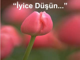 “ İ yice Düşün...”