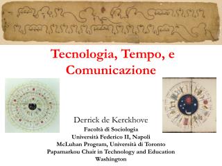 Tecnologia, Tempo, e Comunicazione