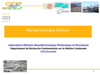 Nanophotonique Silicium