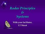 Radar Principles Systems