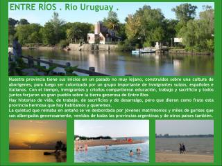 ENTRE RÍOS . Río Uruguay .