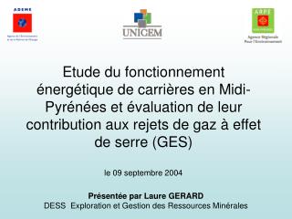 Présentée par Laure GERARD DESS Exploration et Gestion des Ressources Minérales