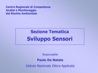 Centro Regionale di Competenza Analisi e Monitoraggio del Rischio Ambientale