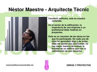 Nèstor Maestre - Arquitecte Tècnic