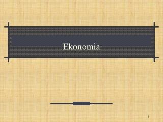 Ekonomia