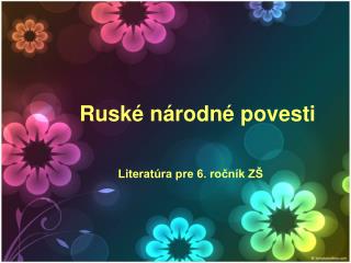 Ruské národné povesti