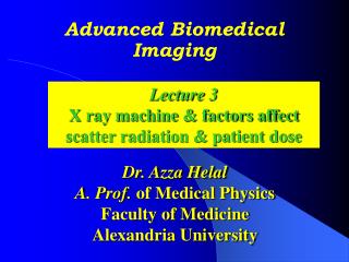 Advanced Biomedical Imaging