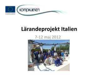 Lärandeprojekt Italien