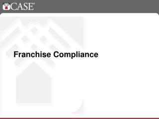 Franchise Compliance