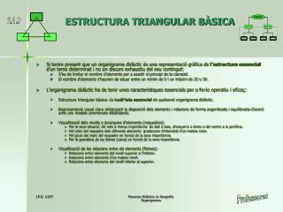 ESTRUCTURA TRIANGULAR BÀSICA