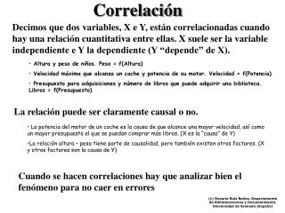 Correlación