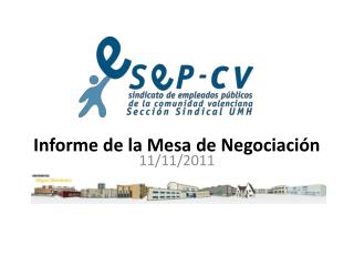 Informe de la Mesa de Negociación