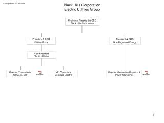 Black Hills Corporation Electric Utilities Group