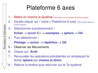 Plateforme 6 axes