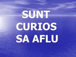 SUNT CURIOS SA AFLU