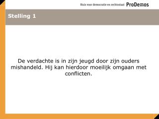 Stelling 1