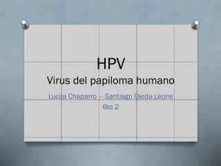 HPV Virus del papiloma humano