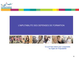 L’IMPUTABILITE DES DEPENSES DE FORMATION