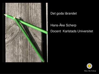 Det goda lärandet Hans-Åke Scherp Docent Karlstads Universitet