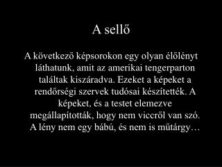 A sellő