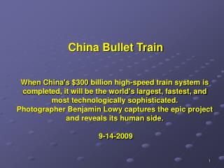 China Bullet Train