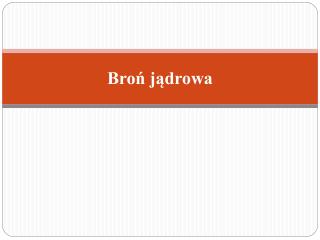 Broń jądrowa