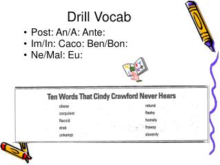 Drill Vocab