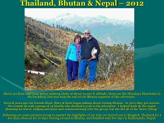Thailand, Bhutan &amp; Nepal – 2012