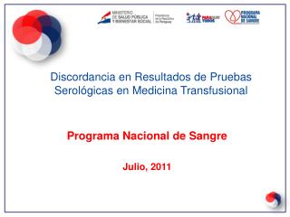 Programa Nacional de Sangre Julio, 2011