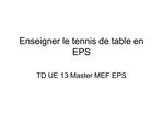 Enseigner le tennis de table en EPS