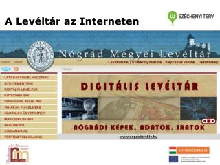 A Levéltár az Interneten