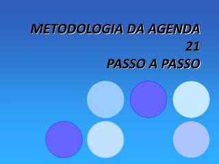 METODOLOGIA DA AGENDA 21 PASSO A PASSO