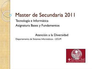 Master de Secundaria 2011