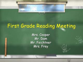 First Grade Reading Meeting