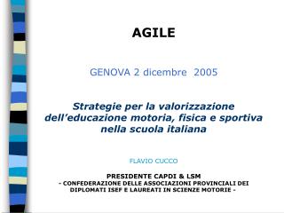 AGILE GENOVA 2 dicembre 2005