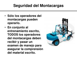 Seguridad del Montacargas