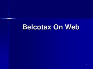 Belcotax On Web